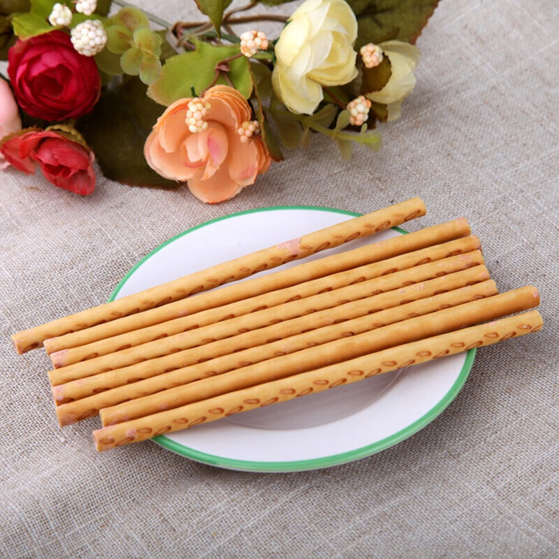 格力高(glico)百醇系列 草莓香草味48g*1盒 注心饼干休闲零食下午茶