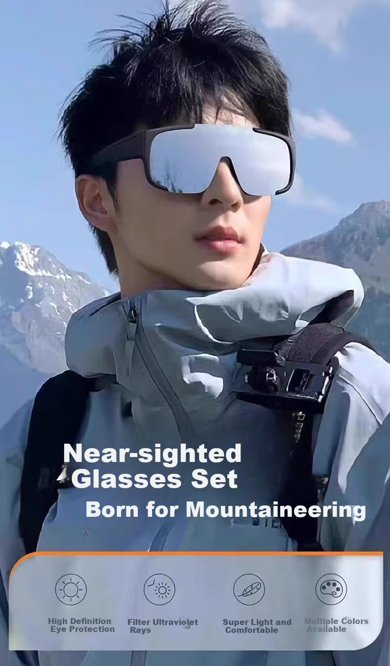 Lianshang Polarized Cycling Sunglasses, Day And Night Use, Unisex, Windproof And Sandproof, Outdoor Running, Photochromic 1