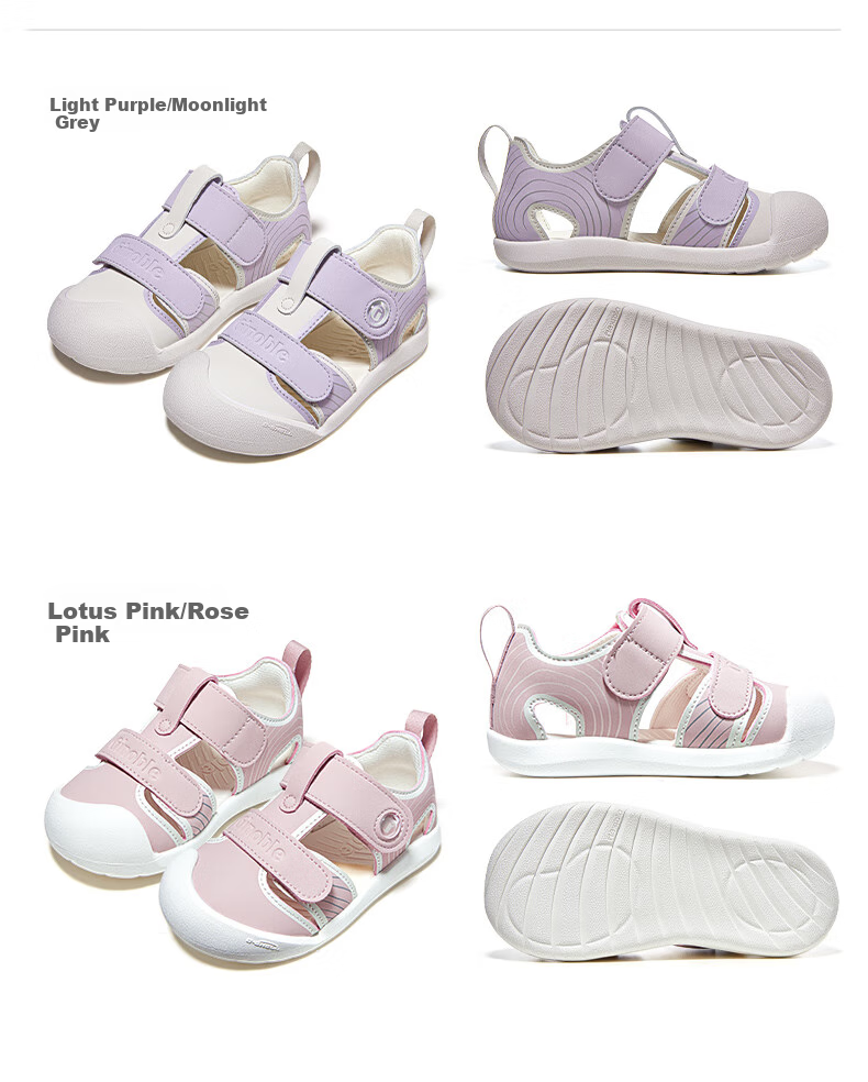 Ginoble Toddler Shoes, Summer Breathable Baby Sandals, Functional Shoes for Boys And Girls, GW1757 Cotton White/mint Gree 8