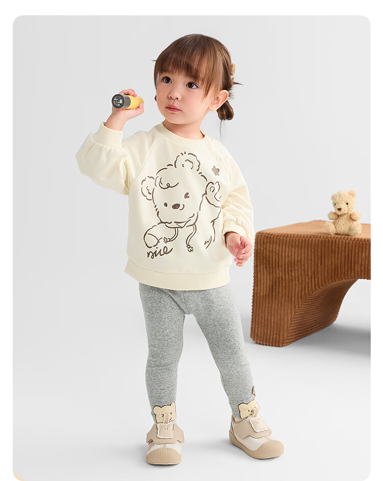 BALABALA Girls' Pants, Baby Long Trousers, Leggings, Autumn Wear, Elastic Comfortable Fashion Cute 209325123001 8