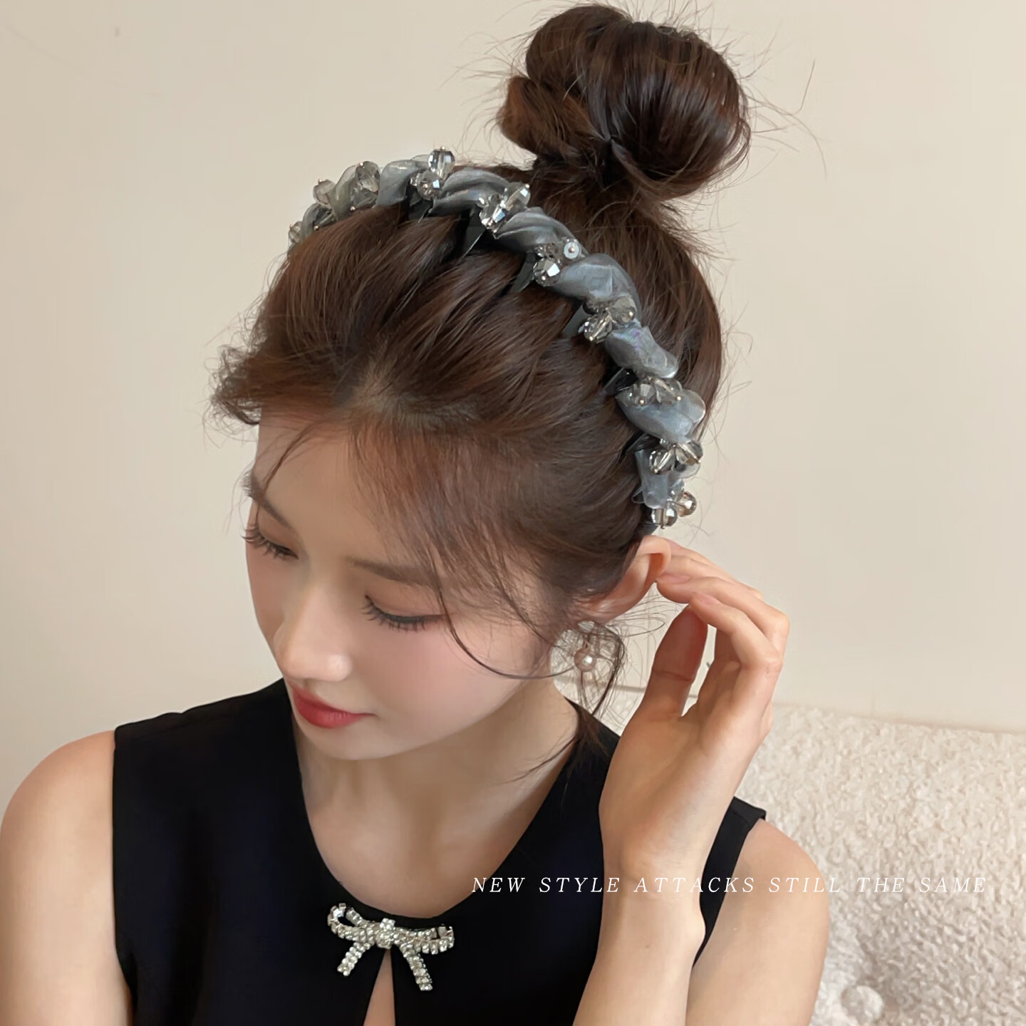 Dongyi Premium Headband for Women High-Top Hairband Student Face-Washing Hair Clip with Teeth Goddess Festival Gift 5