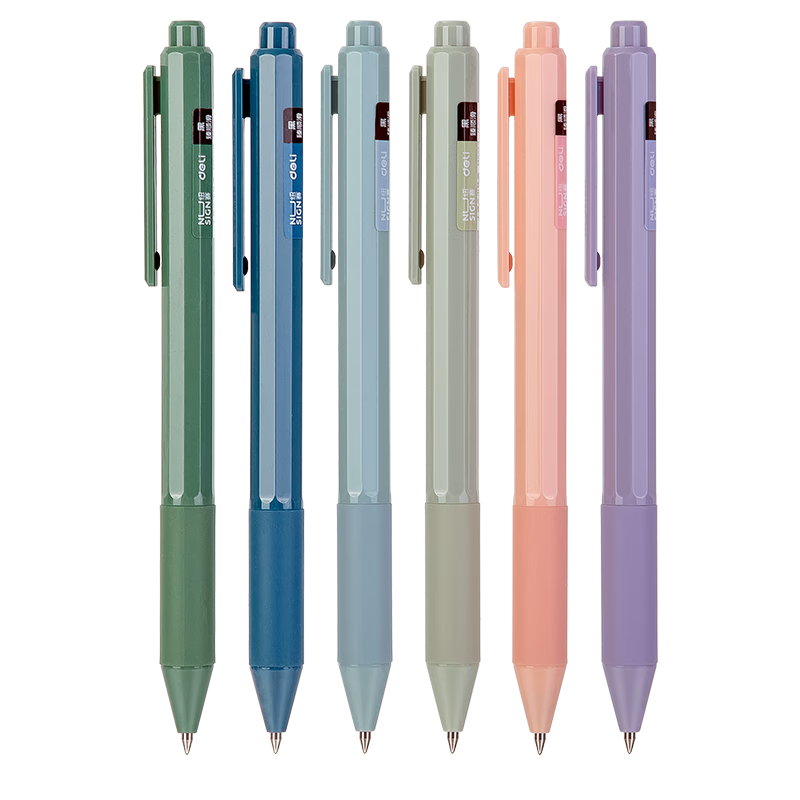 NUSIGN Retractable Gel Pen Black, Imported Ink with Precision Tip And Protective Sleeve, Signature Pen for Office Use, 12 Pcs NS559 [Best-Selling Product], High-End Brand Under Deli
