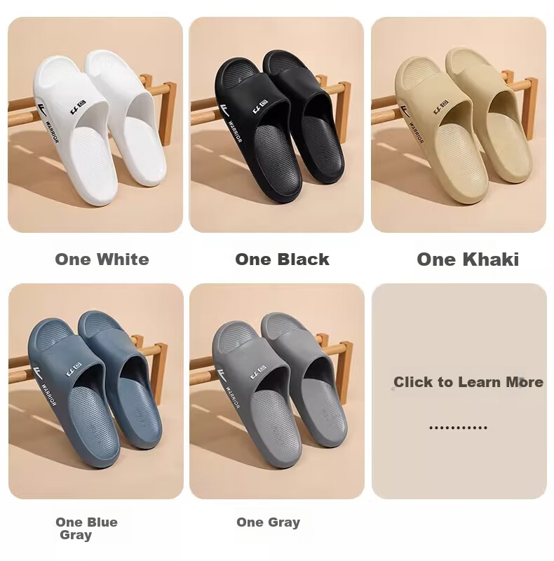 Huili Women's Summer Slippers, Non-Slip Bathroom Slide Sandals, Eva Outdoor Wear Soft-Soled Beach Sandals, Orange, Size 38-39 11