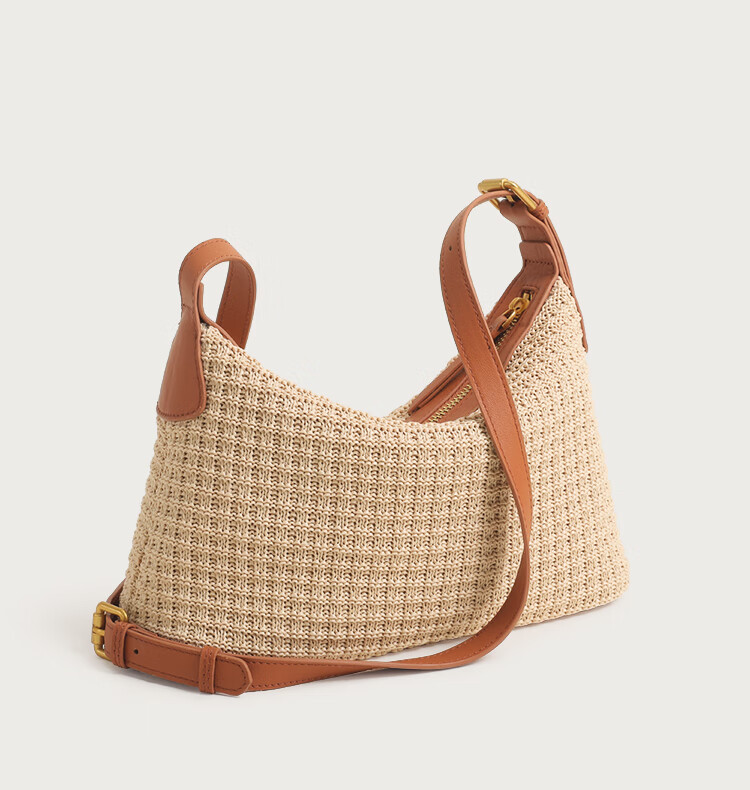 Mood New Casual Vacation Beach Bag, Hobo Underarm Bag, Commuter Tote Crossbody Woven Bag, Birthday Gift 15