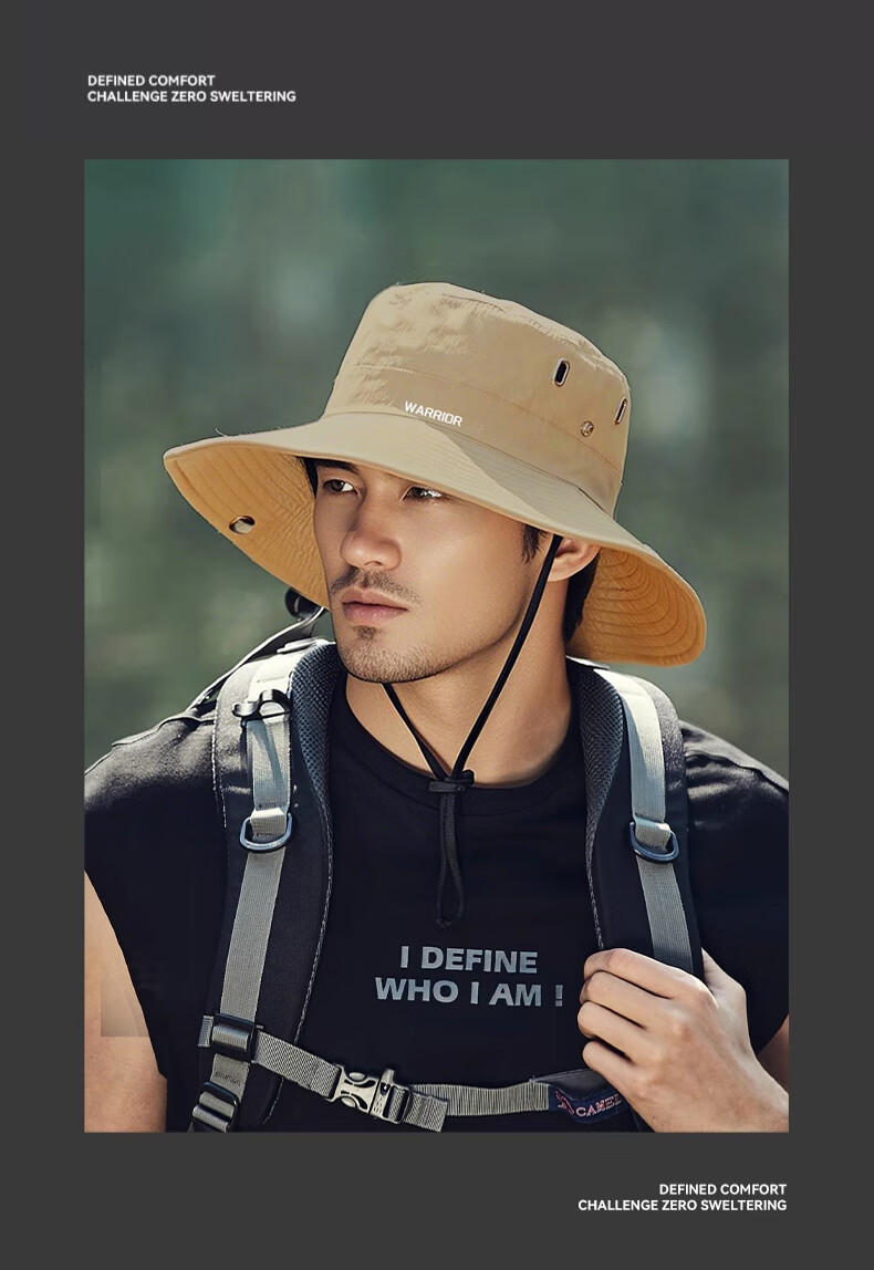 Huili Sun Protection Hat for Men And Women, Quick-Drying Summer Visor Cap, Outdoor Cycling Hiking Hat, Casual UV-Resistant Fisherman Hat, Trendy 13