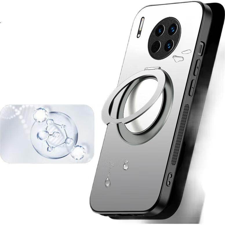 Чехол-книжка HOLDZU для Huawei Mate30/30E, противоударный, с подставкой, темно-космический черный
