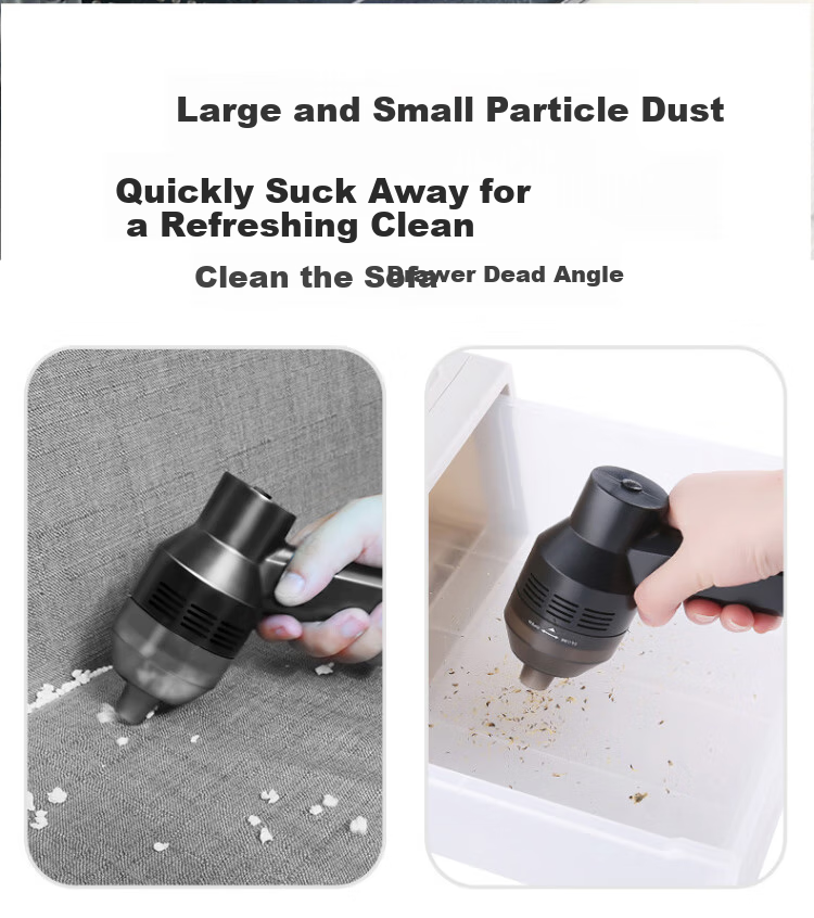 ECOLA Computer Vacuum Cleaner, Desktop And Car Handheld Main Unit, Keyboard Case, Laptop And Desktop Dust Removal Cleaning Kit, Suction And Blowing Integrated Dust Remover, Small Wireless Portable 4