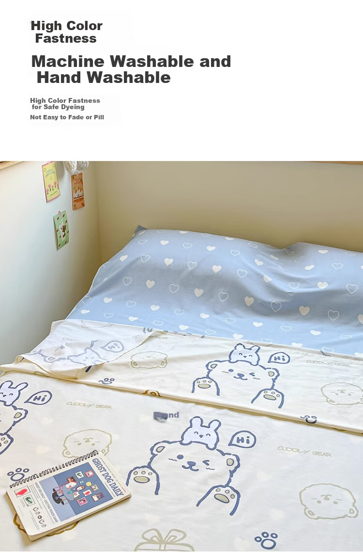 Wuyinliangpin 100% Pure Cotton Class A Hotel Hygiene Bedding Set with Pillowcases And Duvet Cover for Business Trips And Travel, Double Sleeping Bag 180x210cm 9