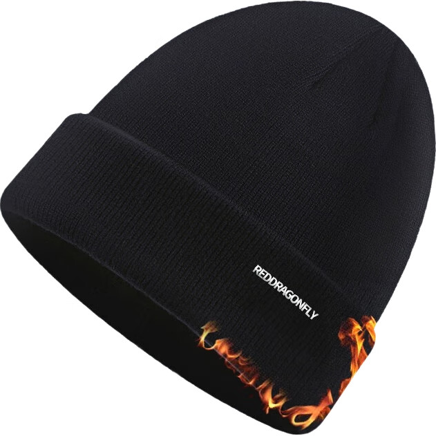 Мужская зимняя вязаная шапка RED DRAGONFLY, ветрозащитная, морозостойкая, с флисовой подкладкой, для активного отдыха и езды на велосипеде, защита ушей