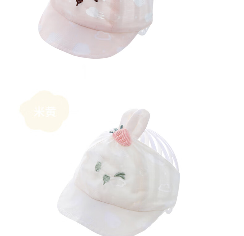 Benaxi Baby Summer Thin Hat Breathable Infant Boys Girls Soft Cotton Cap Newborn Fontanelle Protection Hat Open Top 22