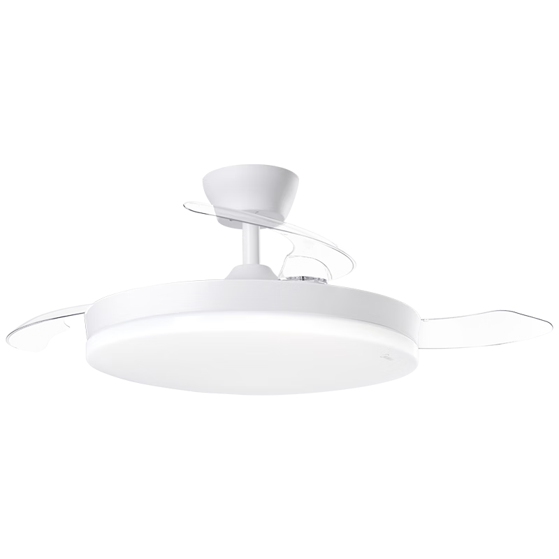 Midea JD S3 Integrated Fan Light Ceiling Lamp for Dining Room and Bedroom, Invisible Fan, Smart Control, Grade 1 Energy Efficiency, 42-inch, Installation Included