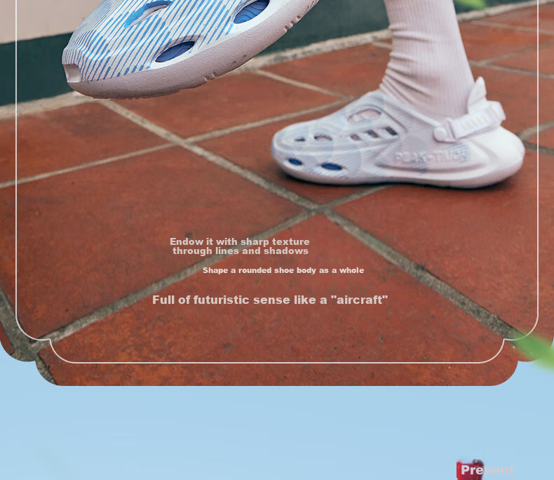 PEAK Guochuang Jicheng Extreme Touring Perforated Shoes [You Mo You Yang], Men's Summer Sandals, Comfortable Height-Increasing Shoes, DL520291 9