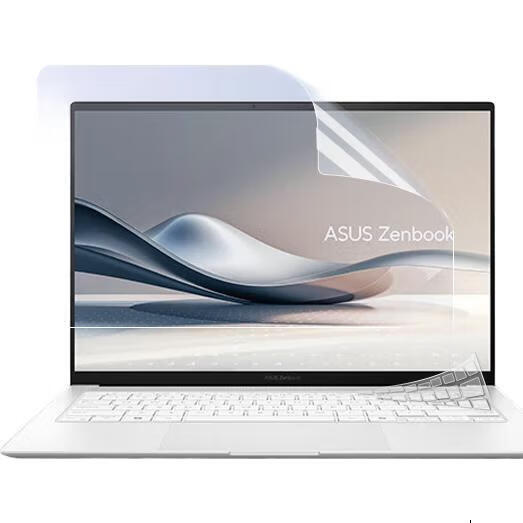 JPLAYER Keyboard And Screen Protector Set for ASUS Lingyao 14 Air 2024 Model, 14-Inch Laptop, High Definition Clear Easy-To Anti-Scratch Wear-Resistant Screen Film