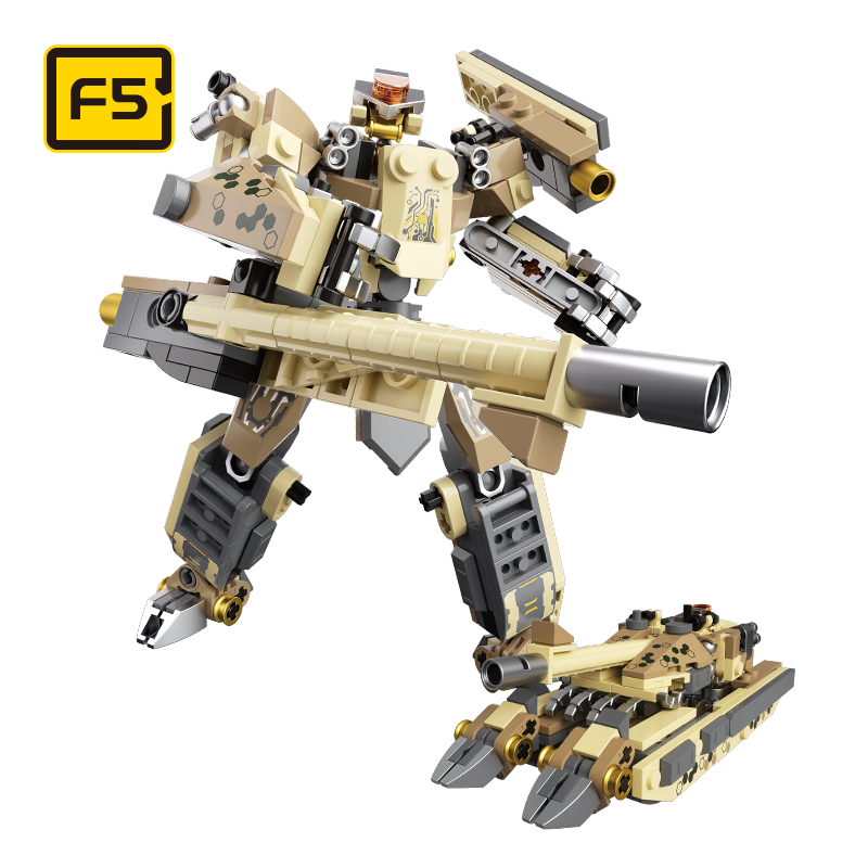 F5 Tank Building Block Toy, Desert Guardian Mecha, Elementary School Student Children's Boys 6-12 Birthday Gift