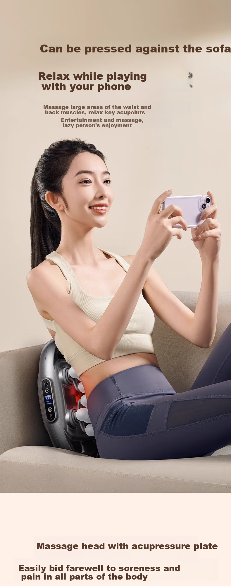 AUX 22-Head Fascia Gun Muscle Massager Professional Shoulder Neck Waist Back Full Body Multi-Head Neck Fascia Massage Device, Gift for Elders, Automatic Kneading for Waist And Legs, Mid-Autumn Festival Practical Gift 10