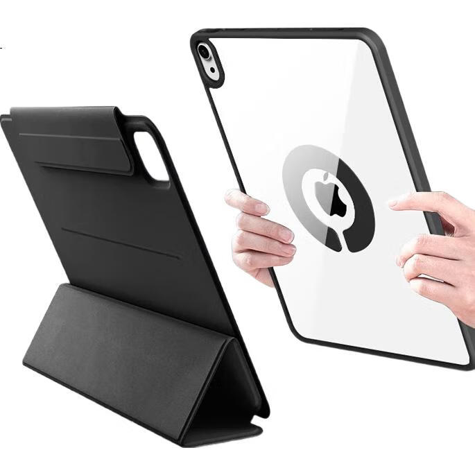 Чехол-книжка Zhiting для планшета Apple iPad Air 7/6/5/4 11 дюймов, поворотный на 720°, с магнитным креплением, черный