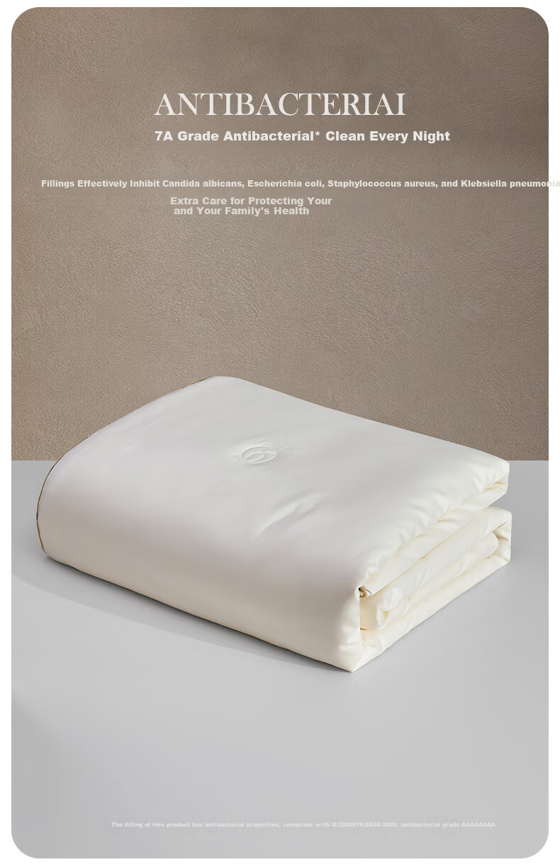 LUOLAI Home Textiles Mulberry Silk Comforter, 100-Count Pure Cotton Grade A 100% Mulberry Silk All-Season Duvet Insert, Approximately 6.8 Ji 11