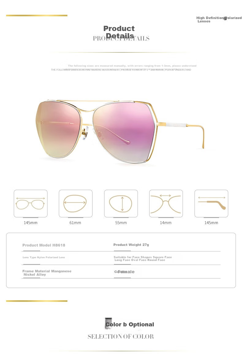 HELEN KELLER Women's Sunglasses, UV Protection Polarized Sunglasses for Driving And Outdoor Use, H8618HD11 5