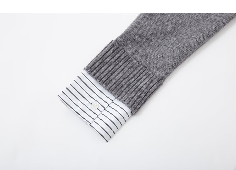 Demana Intellectual Autumn Colorblock Lapel Soft Fiber Knit Sweater for Women 2