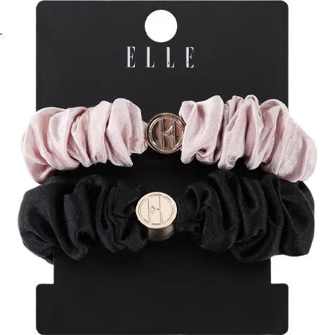 Резинка для волос ELLE из 100% шелка Mulberry, элегантная, высококачественная, шелковый подарок для девушки на Новый год