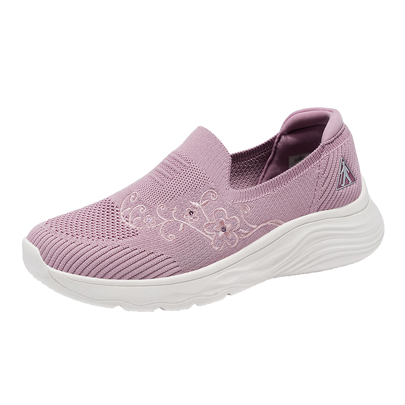 Zulijian Elderly Shoes [Gift for Mom] Summer Women's Breathable Lightweight Casual Shoes Mom Shoes 6028K Zhuying Pink Size 36