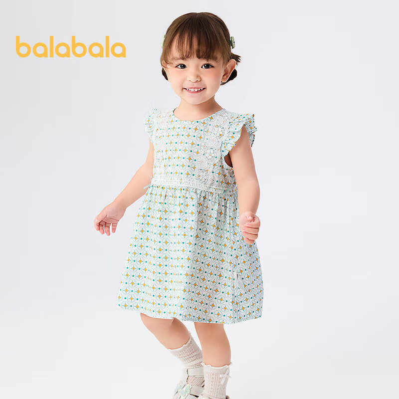Balabala Baby Dress Children's Princess Dress Girls Summer Sweet Style