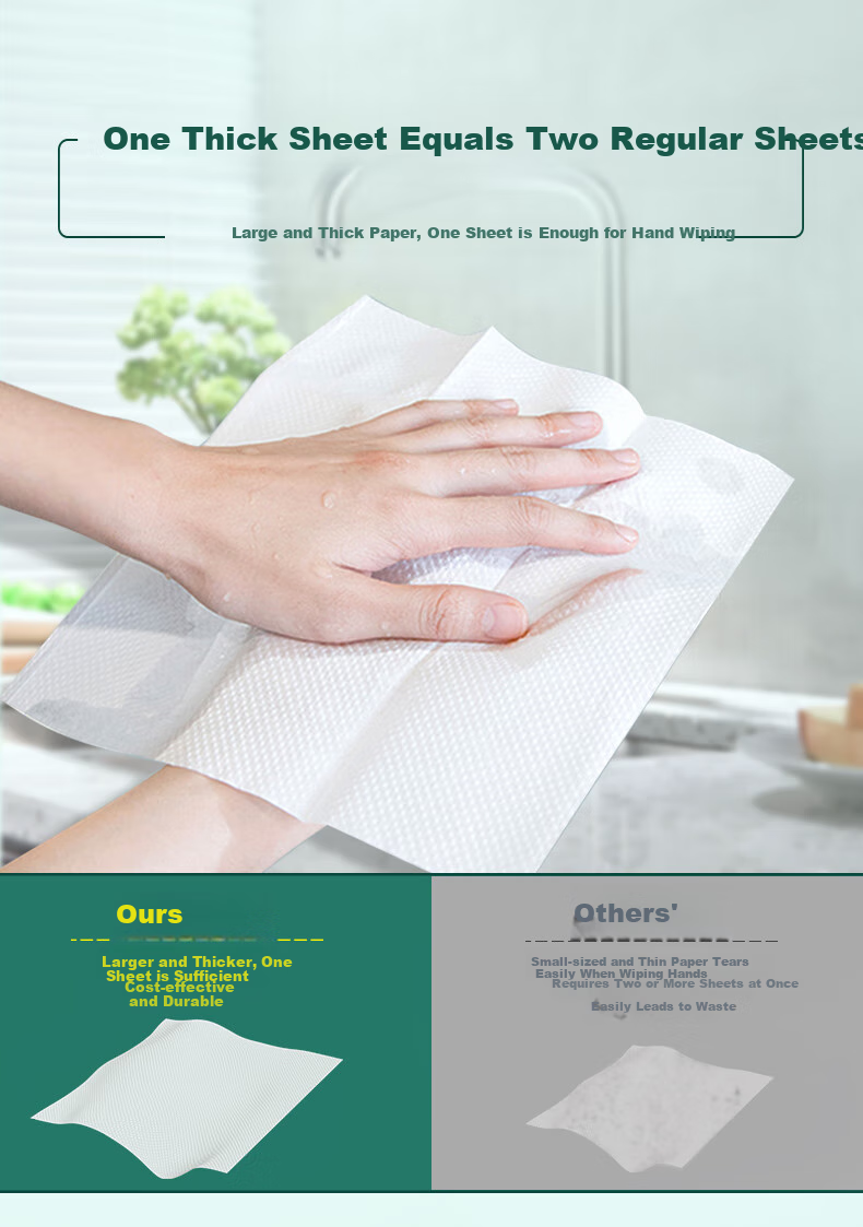 Weiyimei Hand Towel Paper, 1-Ply, 120 Sheets*20 Packs, Commercial Oil-Absorbing Paper, Hand Drying Paper, Hotel Use, Whole Box VS6218 4