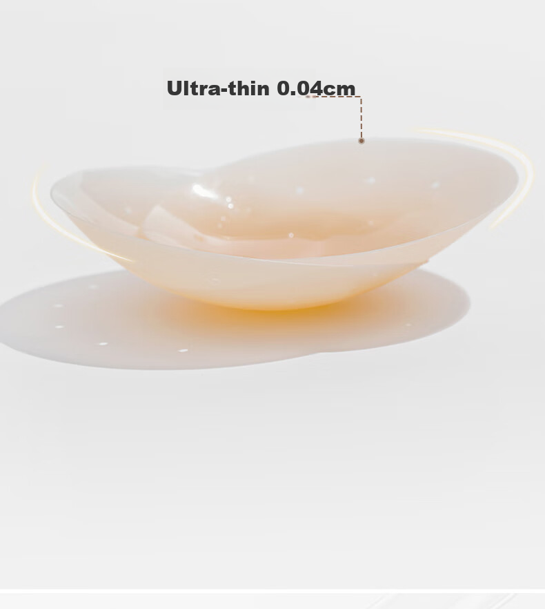 Vcn Breathable Nipple Covers - 1 Pair [02# White Warm Skin] Ultra-Thin Breast Pads for Women's Wedding Dresses And Spaghetti Straps, Preventing Nipple Showthrough 7