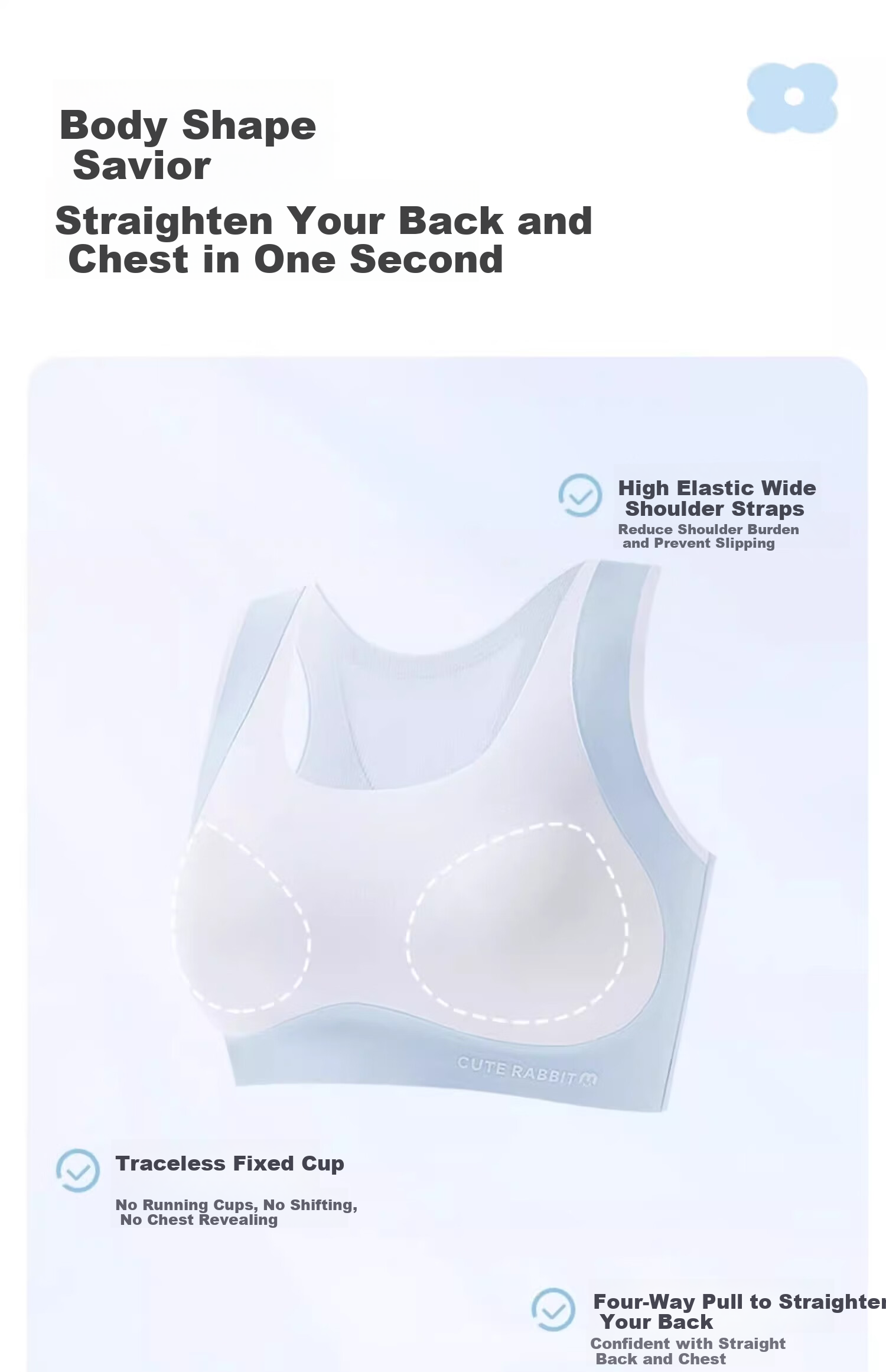 YUZHAOLIN [2-Pack] Girls' Underwear Bra, Student Middle School High School Puberty Teenage Girls' Second Stage Underwear 3