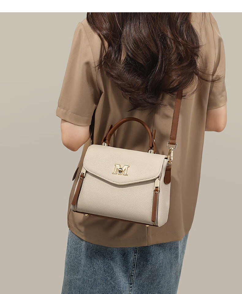 Aiqinghai Women's Handbag, Cowhide Crossbody Bag, Shoulder Tote Bag, Light Luxury Brand, Birthday And Mother's Day Gift, Practical Present for Mom 1
