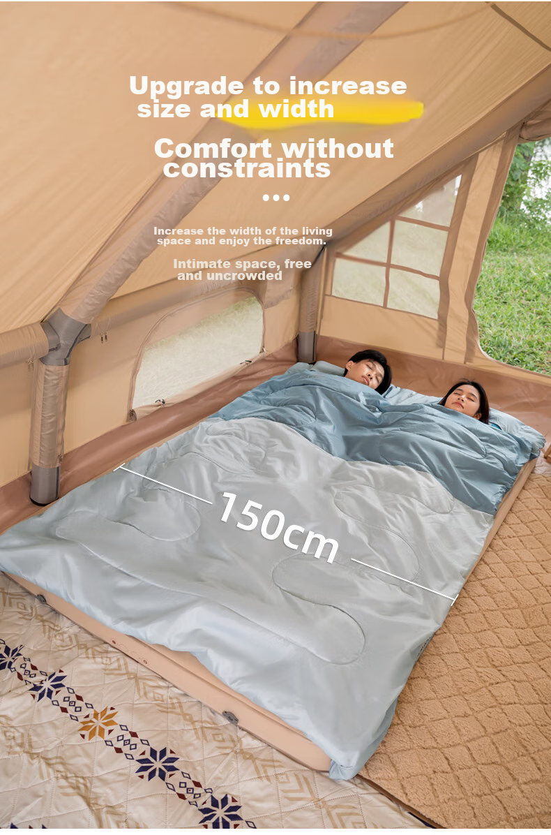 CAMEL Outdoor Double Sleeping Bag for Adults, Warm Camping Sleeping Bag, Thickened Spring Cold-Resistant Lightweight Anti-Dirt Sleeping Bag 5150A 3