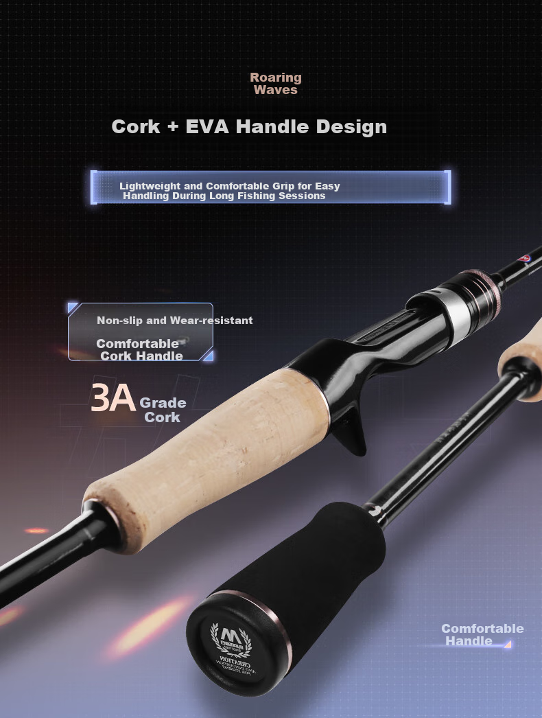 GW Fishing Rod, 2.34 Meters, M Action, Xiaolang Lure Rod, Insect Rod, Pistol Grip, Right-Handed, Baitcasting Reel, Lure Rod Set, Fishing Pole 10