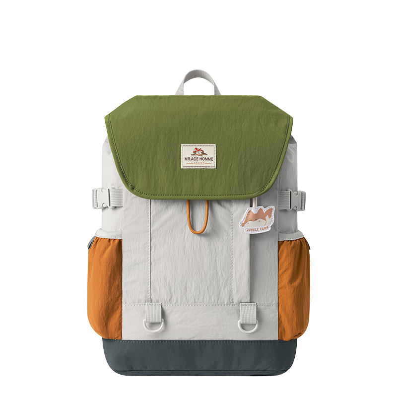 MR.ACE HOMME KIDS Outdoor Parent-Child Summer Travel Backpack for Kindergarten And Elementary School Students, Orange Oolong Color, Size M