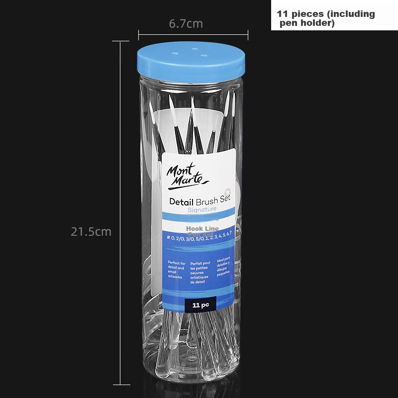 Mont Marte Line Drawing Pens, Set of 11, Complete Set of Drawing Pens, Line Pens for Digital Oil Painting, Outlining Pens, Border Pens, Sketching Pens, BMHS0056 Art Supplies for Sketching And Art Educatio