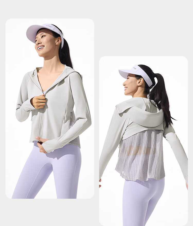 BOSIDENG Summer National Standard Original Yarn Sun Protection Jacket for Women UPF100+ UV Protection Casual Sports Travel Coat 21