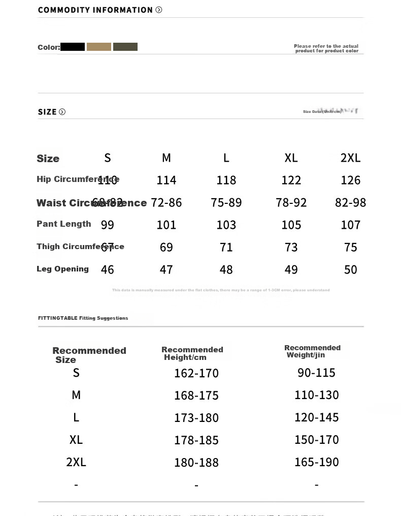 CLOR Japanese-Style Cargo Pants for Men, Spring And Summer Loose-Fit Pure Cotton Vintage Logging Straight-Leg Casual Trousers, CL55 Black XL 2