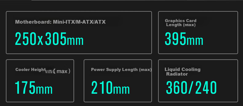 PHANTEKS EVOLV S2 Black Desktop Water-Cooled Computer Case with View Window (20G Type-C/120mm Fans*4/360mm Radiator Support/5090) 9