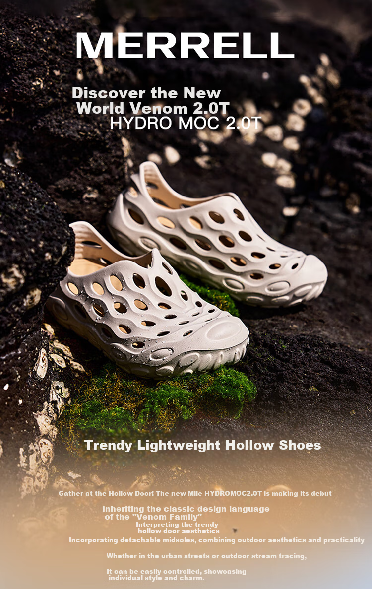 Merrell Outdoor Stream Trekking Perforated Shoes HYDROMOC Venom 2.0T, Comfortable Breathable Beach Shoes for Men, 02 Green, Size 45 1