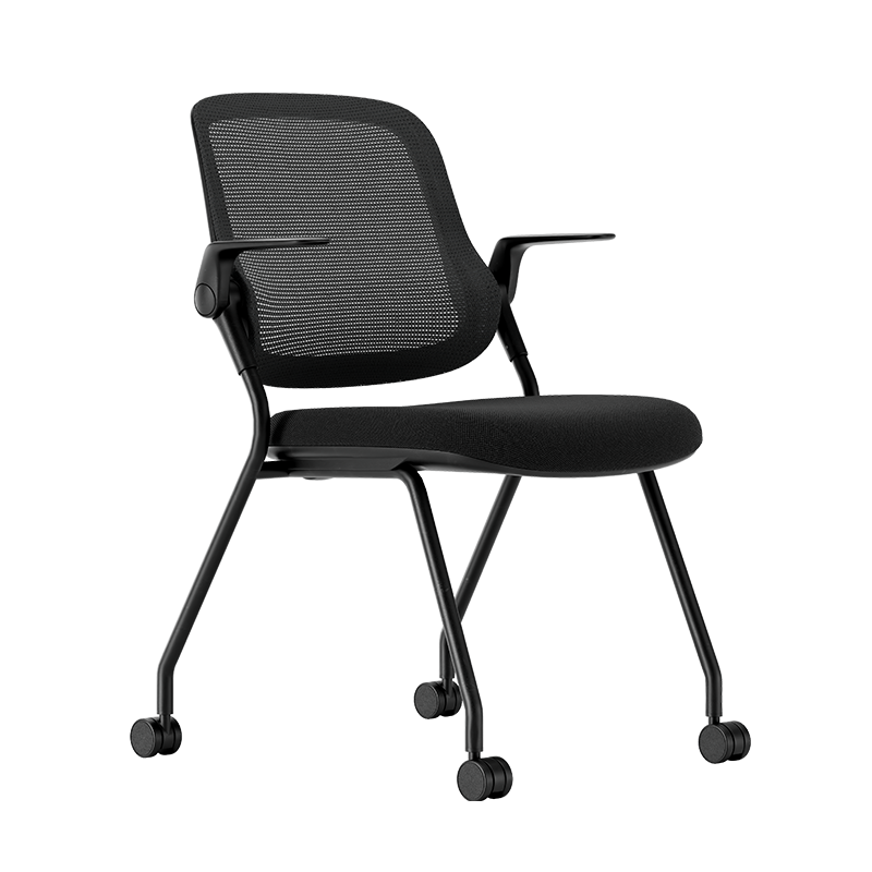Deli KF265 Conference Training Chair, Backrest Office Computer Chair, Multifunctional Folding Storage Chair, Folding Armrests