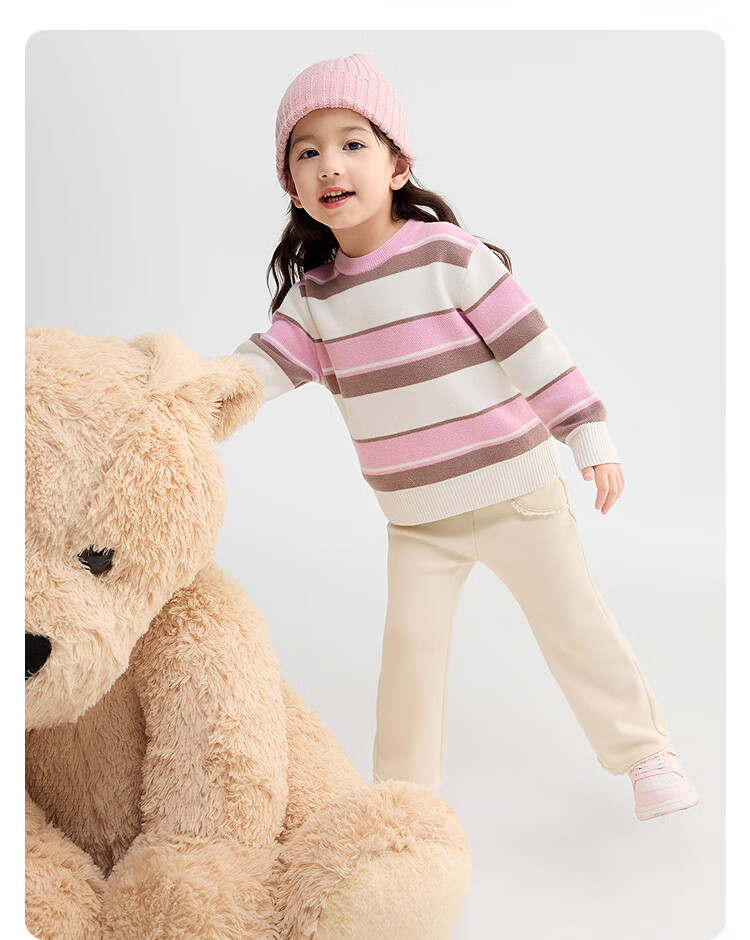 BALABALA Children's Clothing, Boys And Girls Winter Sweater, Round Neck Knit Sweater, Comfortable And Trendy, 208425103203 17
