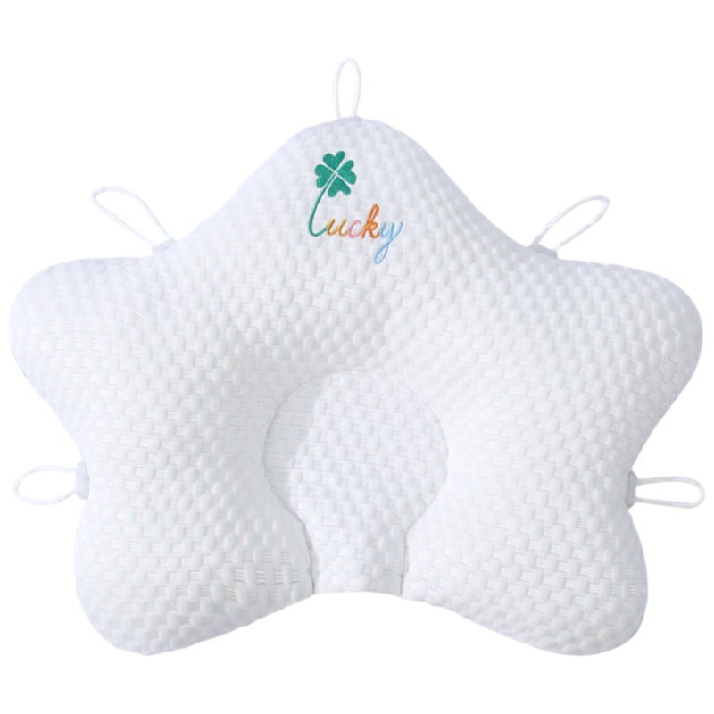 Aibaoshi Infant Shaping Pillow Starfish Pillow for 0-1 Year Old Newborns, Auxiliary Shaping Baby Pillow, Double-Sided Use, Blue, S843