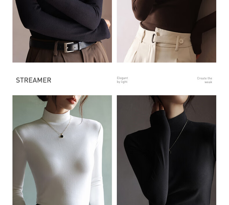 MiiOW Women's Half Turtleneck Fleece-Lined Thickened Base Shirt 2025 New Autumn Winter Warm Inner and Outer Wear Top 24