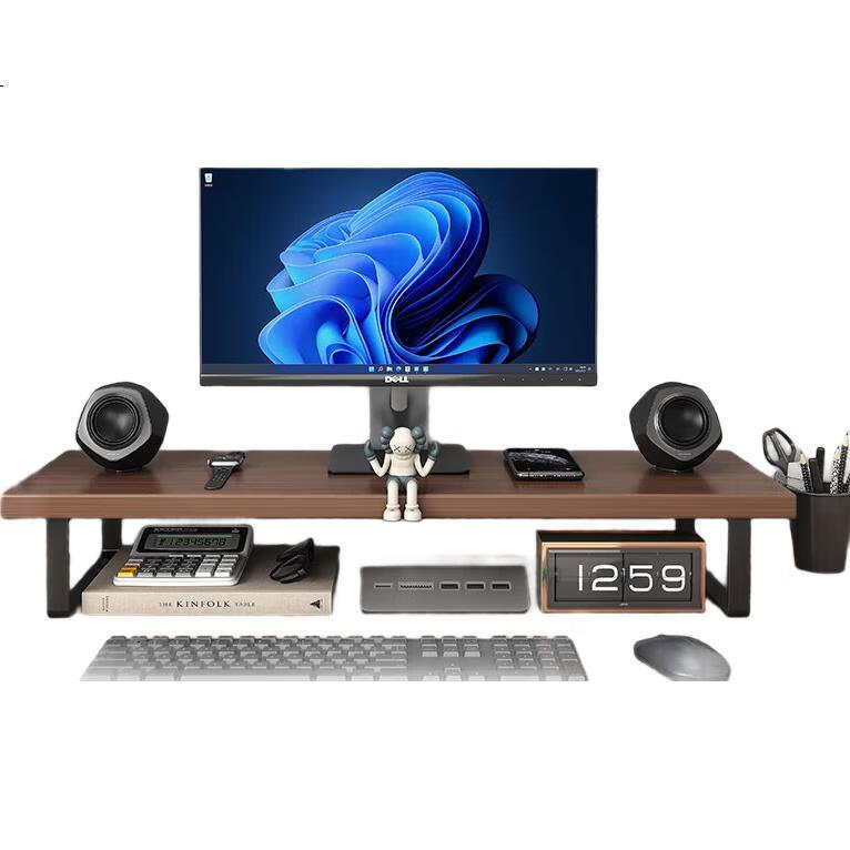 Shanshanmuyi Monitor Riser Stand, Computer Desk Organizer, Storage Rack, Laptop Holder