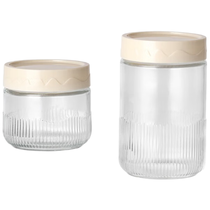 BJ Airtight Jars, Grain Storage Containers, Oatmeal Cups, Tea Canisters, Jam Preservation Boxes, Storage Bottles, Set of 4