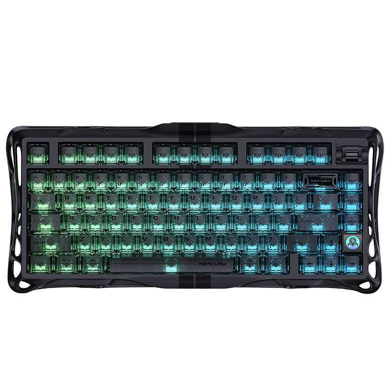 GravaStar W75 Magnetic Axis Keyboard Esports Custom Wired Single-Mode Keyboard Valorant W75 Infinite Black