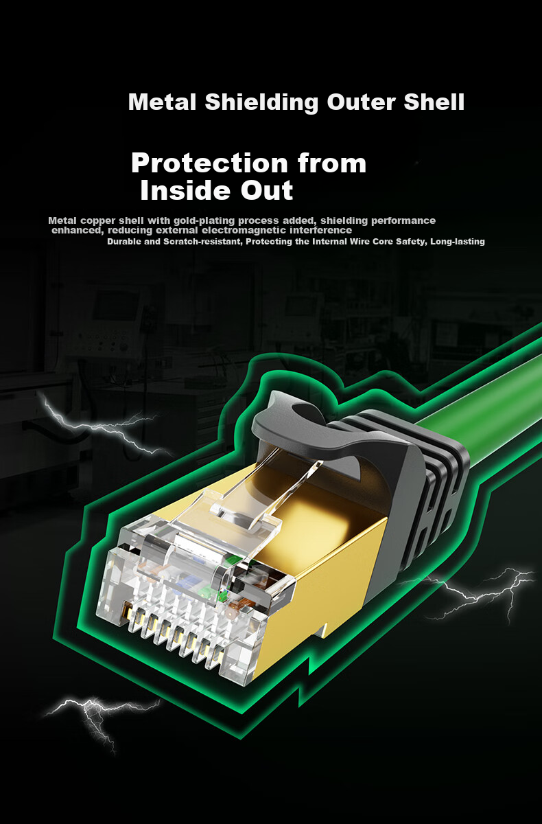 CABLE CREATION CAT6A High Flexibility Industrial Grade Patch Cable Network Cable 10 Gigabit Shielded Ethernet Cable for Data Center Engineering, Heat Resistant Computer Broadband Home Pre-Made Patch Cord 1m 10
