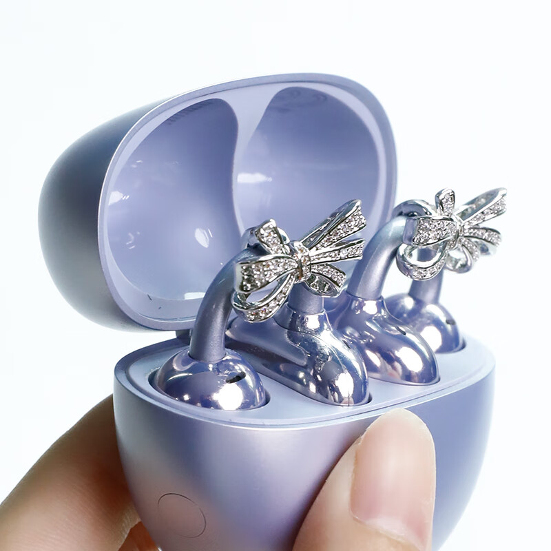 ESCASE Suitable for Huawei FreeClip2 Ear Accessories, Ear Clips for First And Second Generation Honor Earphones, Jewelry with Rhinestones, Niche And Exquisite Personal Style Earphone Accessories, DIY Ear Clip Accessories, Butterfly Style 4