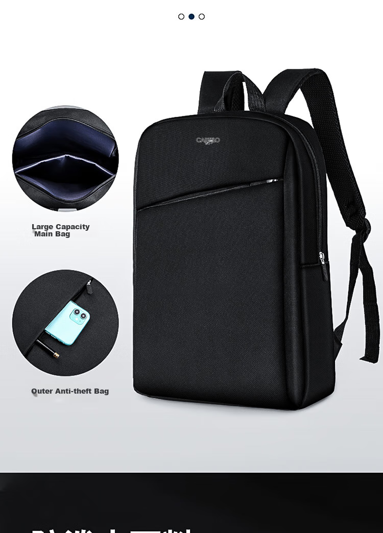 CARTELO Backpack, Business Casual Bag, Large Capacity, Water-Resistant Oxford Cloth Bookbag, Laptop Backpack, Gift for Husband Or Father 5