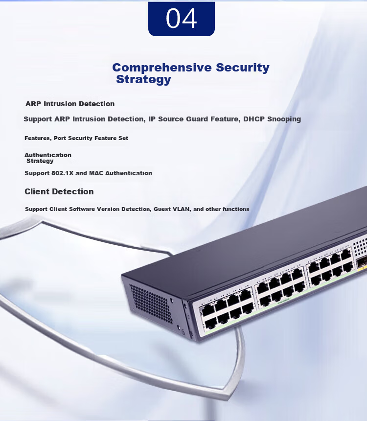 H3C Gigabit Switch S5130S-28P-EI-R with 1 Gigabit Multimode Optical Module, 24-Port Gigabit Ethernet + 4 Optical Ports, Campus Box-Type Enterprise-Level Managed Stackable Switch 2