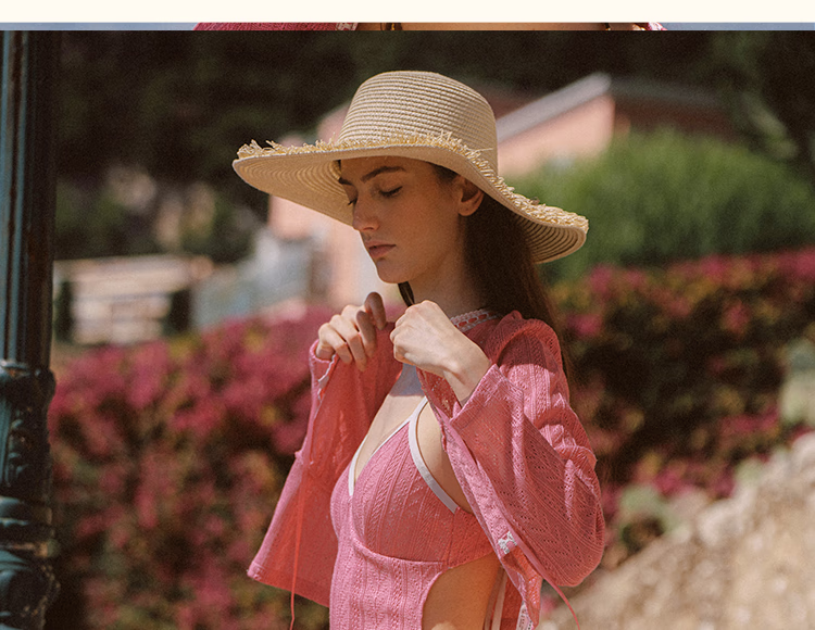 Atlanticbeach 2025 New Fashion One-Piece Swimsuit for Women, Elegant Spaghetti Strap Dress-Style Two-Piece Set, Perfect for Vacation And Hot Springs 5